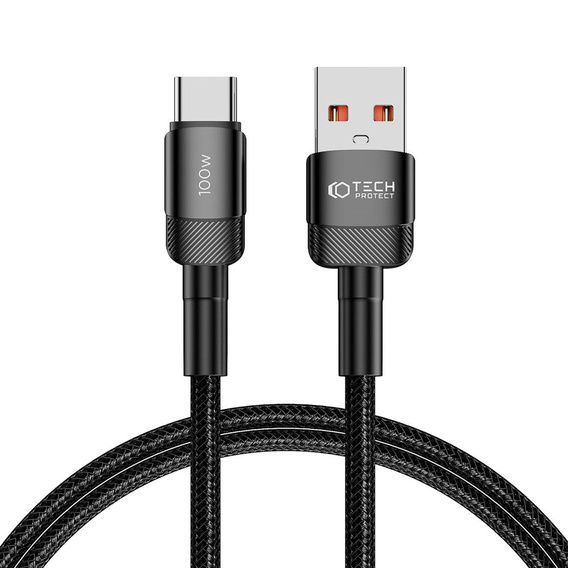 Tech-Protect Kabel UltraBoost Evo Type-C 100W/5A 100cm, Czarny