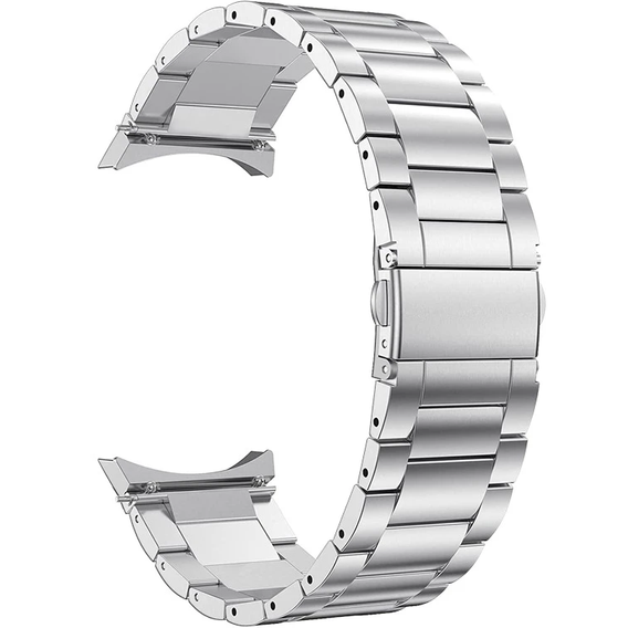 Pasek Bransoleta do Samsung Galaxy Watch 4/5/6 40/42/43/44/45/46/47mm, Srebrna