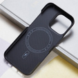 Etui do iPhone 16 Pro, 600D Aramid Fiber Cover, czarne