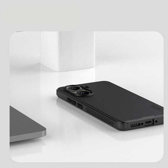 Etui NILLKIN do Xiaomi Poco X7 Pro 5G, Frosted Shield, do MagSafe, czarne