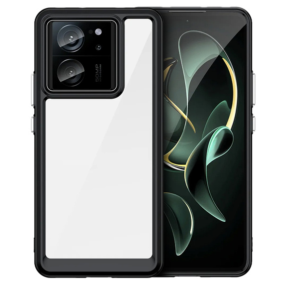 Etui do Xiaomi 13T / 13T Pro, Fusion Hybrid, przezroczyste / czarne