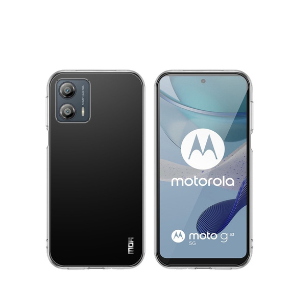 Etui MOFI Case do Motorola Moto G53 5G, Cienkie, Przezroczyste