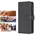 Etui z klapką do Xiaomi Redmi 13C / Poco C65, Wallet Zipper Pocket, czarne
