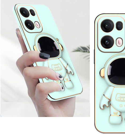 Etui do Oppo Reno 13 Pro, Astronaut, zielone