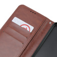 Etui z klapką do Oppo A38 4G / Oppo A18 4G, Crazy Horse Wallet, brązowe