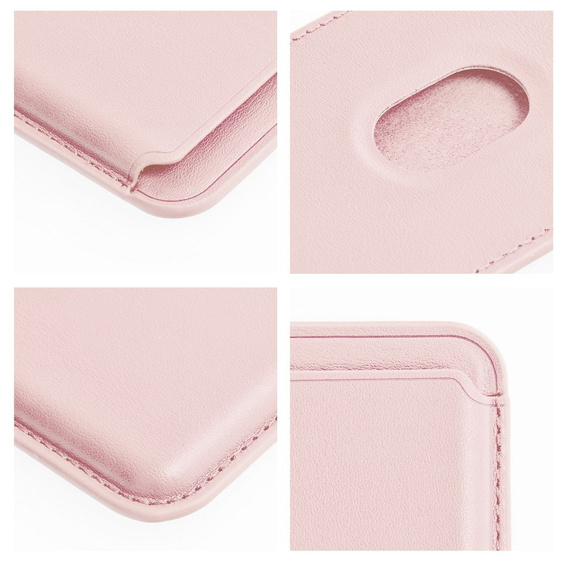 Magnetyczny portfel na karty Leather Mag Wallet – kompatybilny z MagSafe - różowy