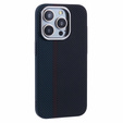 Etui do iPhone 13 Pro, Carbon Fiber MagSafe, czarne / niebieskie