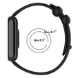 Pasek Silikonowy do Xiaomi Smart Band 8 Pro / Xiaomi Smart Band 9 Pro, Czarny