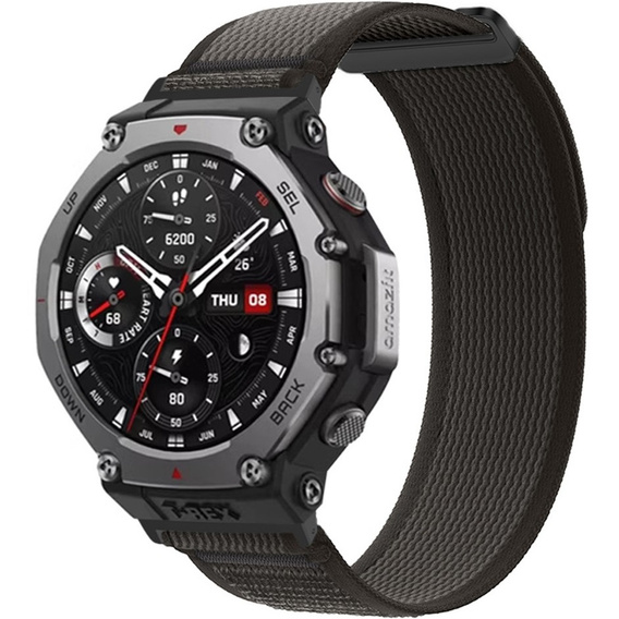 Nylonowy pasek do Amazfit T-Rex 3 – lekki, wytrzymały - czarny