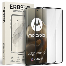 2x Szkło Hartowane ERBORD 3D do Motorola Edge 60 Pro – ochrona całego ekranu