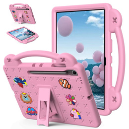 Etui ochronne z pianki EVA do Samsung Galaxy Tab S10 FE+ – dziecięce, z podstawką i uchwytem - różowe