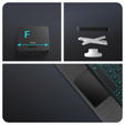 Etui z klawiaturą do Lenovo Tab 10.1" TB311FU, czarne
