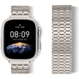 Stalowa Bransoleta do Apple Watch 1/2/3/4/5/6/7/8/9/10/11/SE Ultra 1/2/3 42/44/45/46/49mm, Beżowa