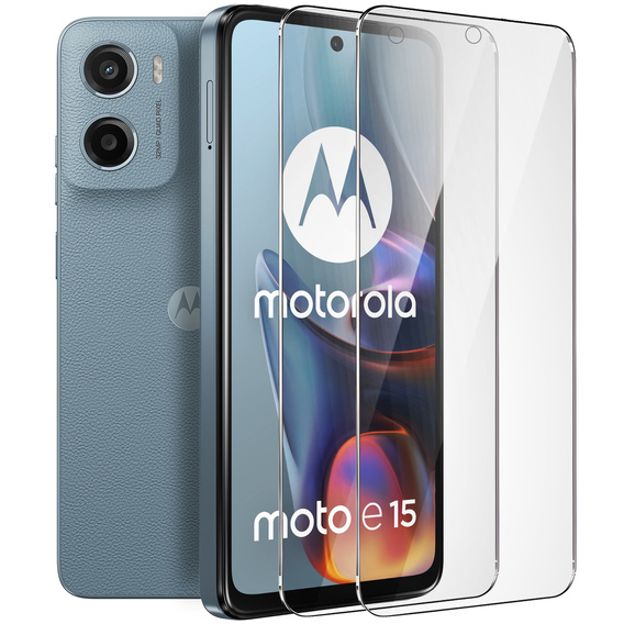 2x Szkło Hartowane ERBORD 9H Hard Glass do Motorola Moto E15 / G05 / G15 / G15 Power – codzienna ochrona w eleganckim wydaniu