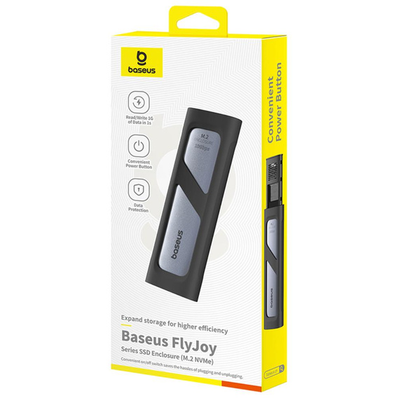 Baseus obudowa dysku FlyJoy Series SSD Enclosure do dysków M.2 NVMe