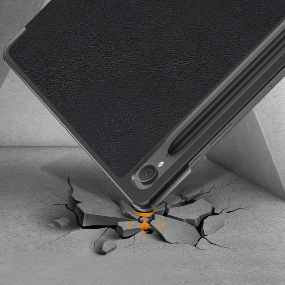 Etui do Samsung Galaxy Tab S9, Smartcase z miejscem na rysik, czarne