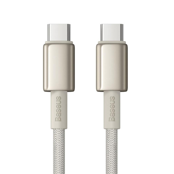 Kabel Baseus Tungsten Gold USB-C do USB-C 100W 1m do laptopów, smartfonów i tabletów z USB-C