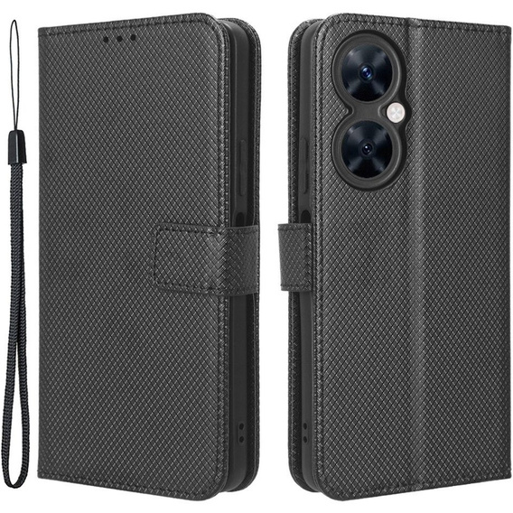 Etui z klapką do Huawei Nova 11i, Wallet Smart Magnet, czarne