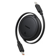 Baseus Free2Pull Mini – zwijany kabel USB‑C 60W, 1m - czarny