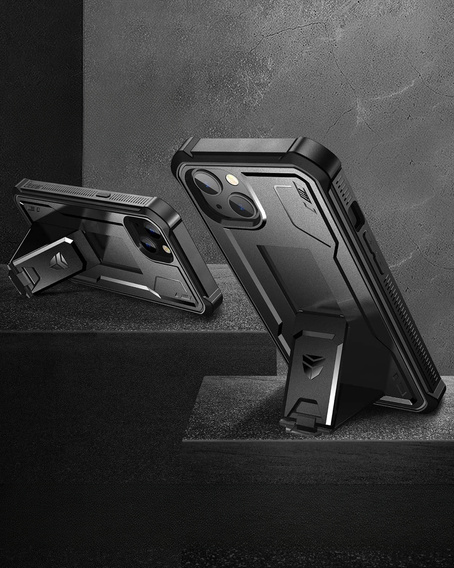 Etui pancerne do iPhone 13 / 14, Dexnor Full Body, czarne