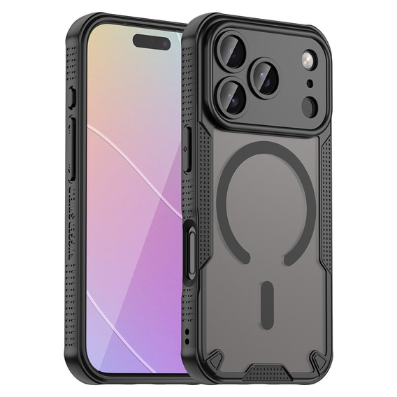 Etui do iPhone 17 Pro Max, do MagSafe, pancerne,  czarne
