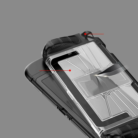 Czarne etui ochronne do Nintendo Switch 2 – PC + TPU