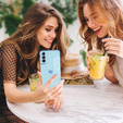 Etui do Samsung Galaxy S22, Electro heart, niebieskie