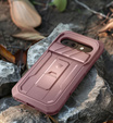 Etui Dexnor Kickstand do Google Pixel 9a – pancerne, z podstawką, różowe