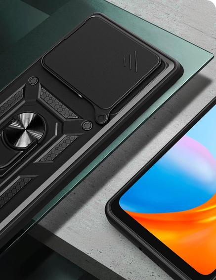 Etui pancerne do Xiaomi Poco F7 Ultra, CamShield Slide, czarne