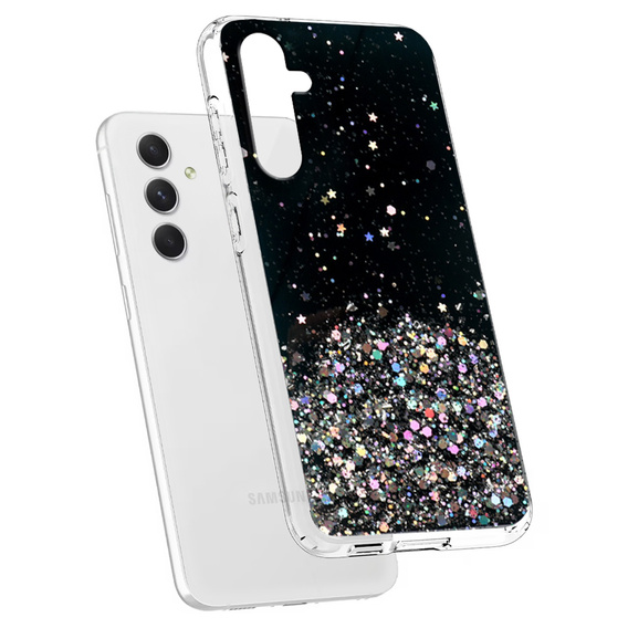 Etui do Samsung Galaxy A54 5G, Glittery, czarne