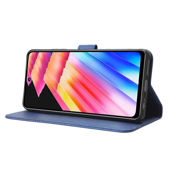 Etui z klapką do Infinix Hot 30, Wallet Smart Magnet, niebieskie