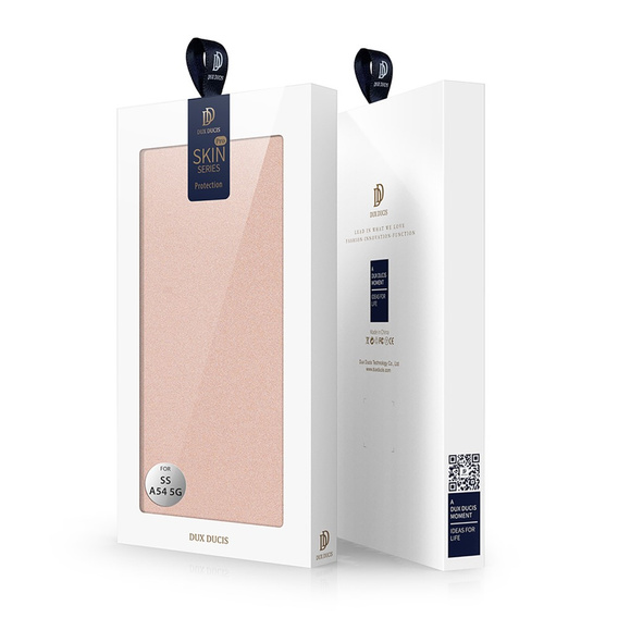 Etui Dux Ducis do Samsung Galaxy A54 5G, Skinpro, różowe rose gold