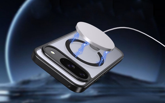 Etui Fusion Hybrid do Google Pixel 10 / 10 Pro, do MagSafe, z podstawką, niebieskie