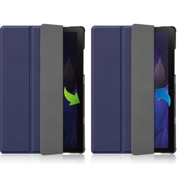 Etui do Samsung Galaxy Tab A8 10.5 SM-X200 SM-X205, Smartcase, granatowe