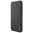 Etui z klapką NILLKIN do Samsung Galaxy A56 5G, CamShield Qin Pro, skórzane, czarne