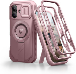 Etui Dexnor pancerne z podstawką i przesłoną aparatu, do MagSafe do iPhone 17