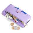 Etui z klapką do Oppo A38 / A18 4G, Wallet Zipper Pocket, fioletowe