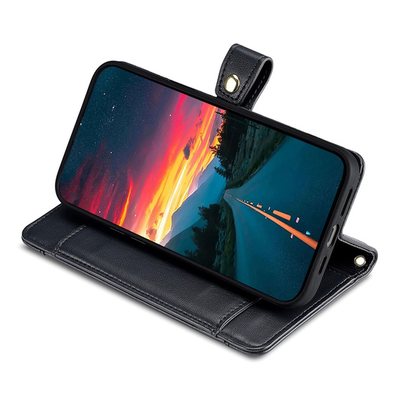 Etui z klapką do Realme 12 Pro 5G / 12 Pro+ 5G, Wallet Zipper Pocket, czarne