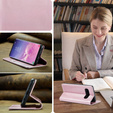 Etui z klapką CASEME do Samsung Galaxy S10+ Plus, Waxy Textured, różowe