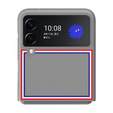 Etui PC Flip Case do Samsung Galaxy Z Flip3 5G, Pattern, Grey
