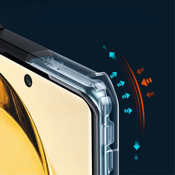 Etui do Honor Magic 6 Lite 5G, AntiDrop Hybrid, czarne