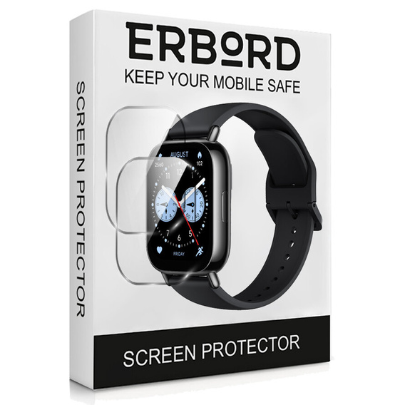 2x Szkło Hartowane ERBORD do Xiaomi Redmi Watch 5 Lite, Szybka