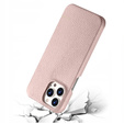 Skórzane etui do iPhone 13 Pro, Leather Grain, Pink