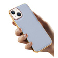Etui do iPhone 14 Plus, Cowhide Leather, szare