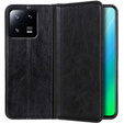 Etui do Xiaomi 13, Wallet Litchi Leather, czarne