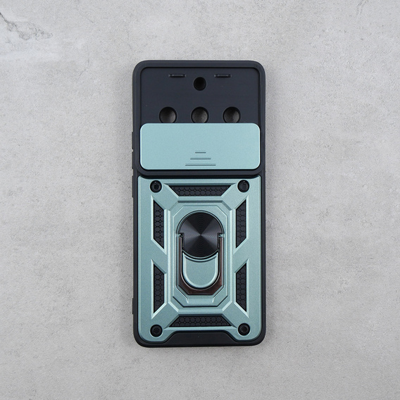 Etui pancerne do Realme 11 Pro 5G / 11 Pro+ 5G, CamShield Slide, zielone