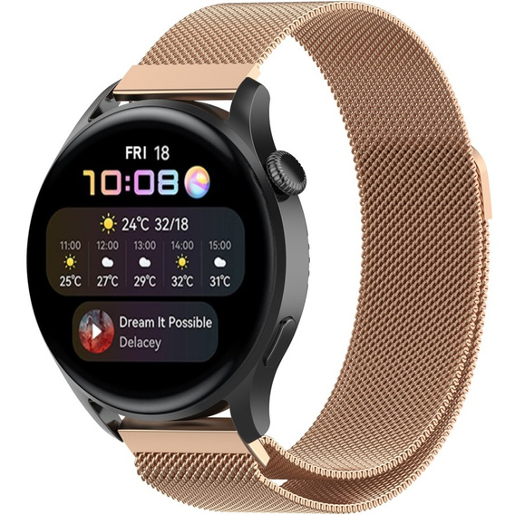 Uniwersalna Bransoleta Milanese Band 22mm, Różowa rose gold