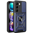 Etui pancerne do Infinix Hot 50 4G, CamShield Slide, niebieskie