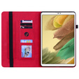 Etui do Samsung Galaxy Tab A7 Lite, Wallet Pen Slot, czerwone