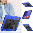 Etui pancerne do Samsung Galaxy Tab S9 Ultra, ochronne 360 z miejscem na rysik, Niebieskie / Czarne